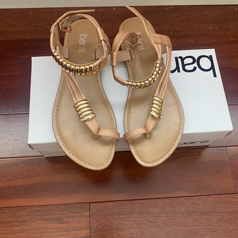 Bar III Nude Sandals